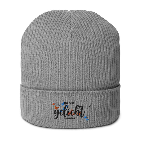 Gerippte Bio-Beanie | „Du bist geliebt“ – 4 Farben – Bild 9