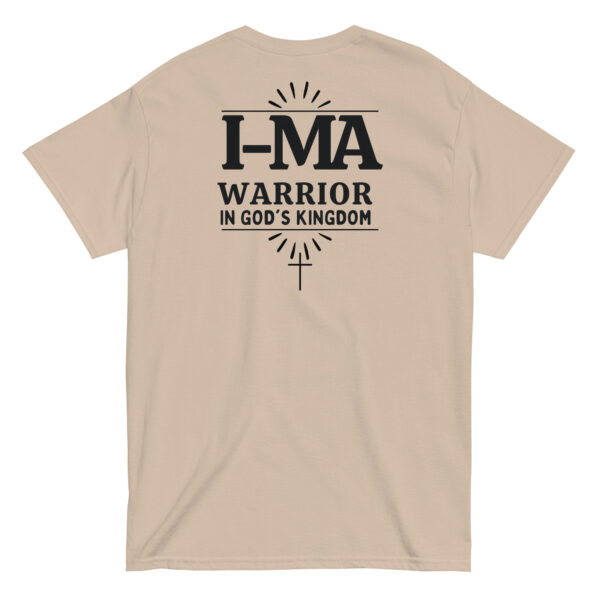 Klassisches Unisex T-Shirt | I’m a Warrior in God’s Kingdom – Stärke und Glaube (Back Print, 4 Farben) – Bild 2