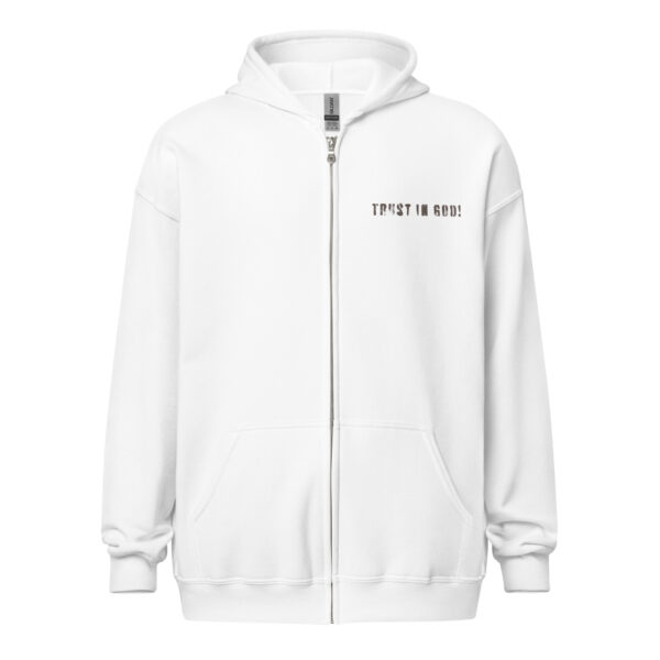 Unisex Heavy-Blend Zip Hoodie | Trust in God (Front Print)