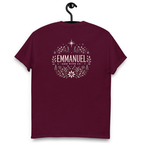 Unisex T-Shirt | Emmanuel – God with Us (Back Print, 2 Farben)