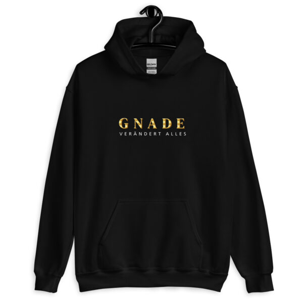 Unisex Hoodie „Gnade verändert alles“ – (Frontprint, 3 Farben) – Bild 3