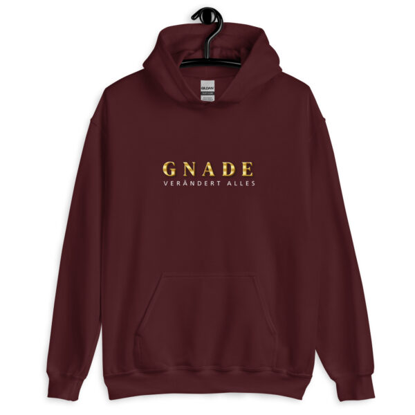 Unisex Hoodie „Gnade verändert alles“ – (Frontprint, 3 Farben) – Bild 4