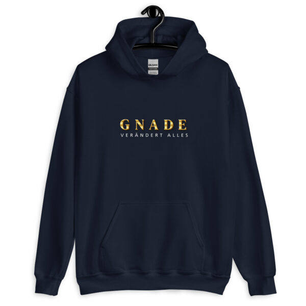 Unisex Hoodie „Gnade verändert alles“ – (Frontprint, 3 Farben) – Bild 2