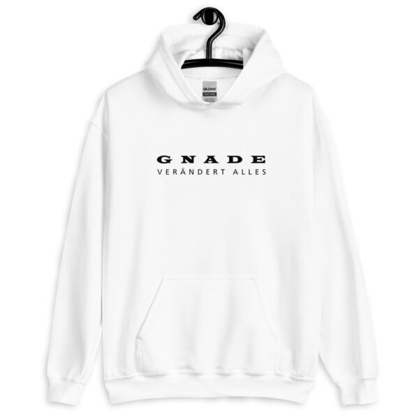 Unisex Hoodie | Durch Gnade erneuert ( Front Print) Weiß – Bild 2