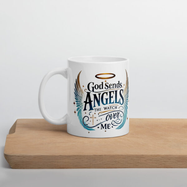 Keramiktasse | „God Sends Angels to Watch Over Me“