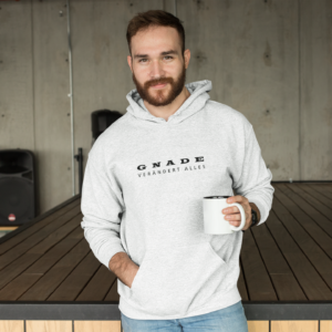 Unisex Hoodie | Durch Gnade erneuert ( Front Print) Weiß