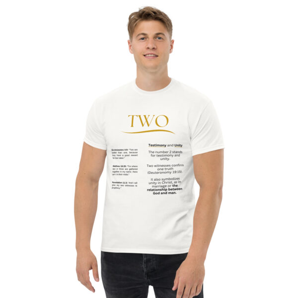 Unisex T-Shirt – Bibel Zahl 2: Einheit und Zeugnis