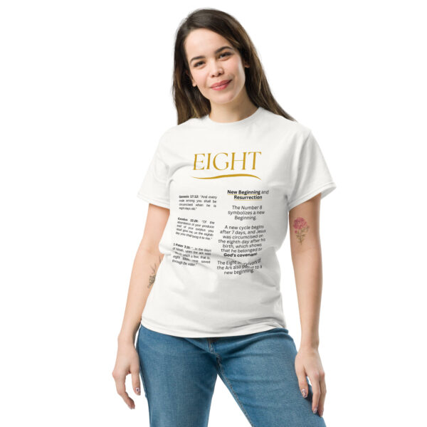 Unisex T-Shirt – Bibel Zahl 8: Neuanfang und Erneuerung