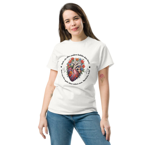 Unisex T-Shirt Proverbs 4:23 – Watch Over Your Heart – Bild 4