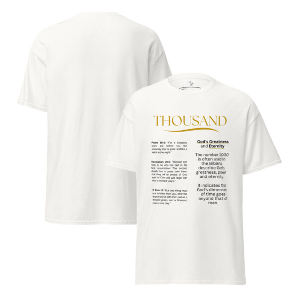 Unisex T-Shirt – Bibel Zahl 1000: Vollendung und Herrlichkeit – Bild 3