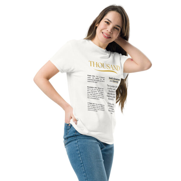 Unisex T-Shirt – Bibel Zahl 1000: Vollendung und Herrlichkeit – Bild 2