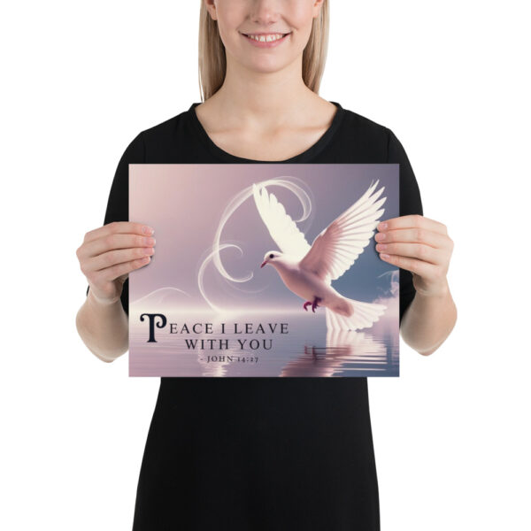 „Frieden, den ich euch gebe“ – Christliches Poster (Johannes 14,27) – Bild 4