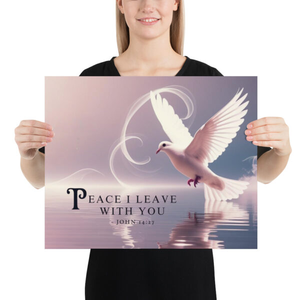 „Frieden, den ich euch gebe“ – Christliches Poster (Johannes 14,27) – Bild 2