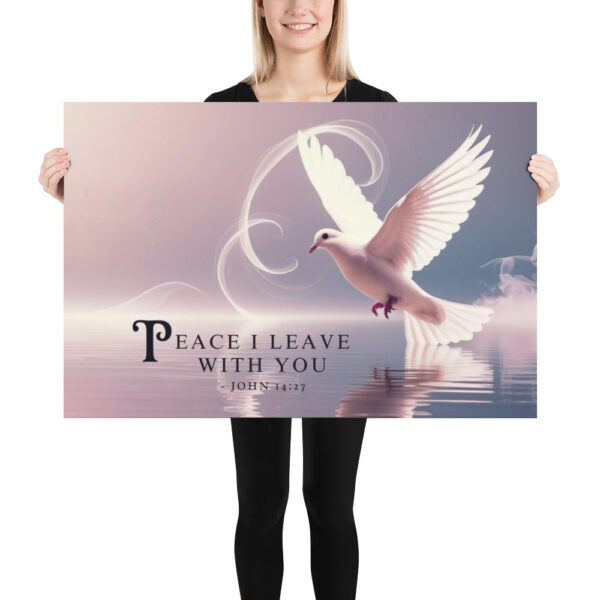 „Frieden, den ich euch gebe“ – Christliches Poster (Johannes 14,27)