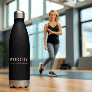 WORTHY – Called. Chosen. Loved. – Edelstahl-Trinkflasche (500ml)
