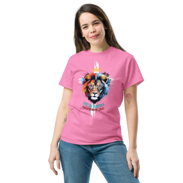 Auferstanden – Löwe von Juda Shirt | He is Risen – Matthäus 28,6 – Bild 2