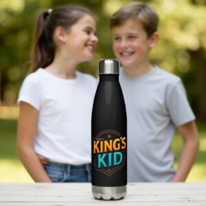 Trinkflasche „King’s Kid“ | Edelstahl 500ml | Glaubensstark für Kids & Teens