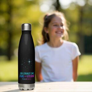 Trinkflasche „Er zählt die Sterne“ | Psalm 147,4 | Edelstahl 500ml