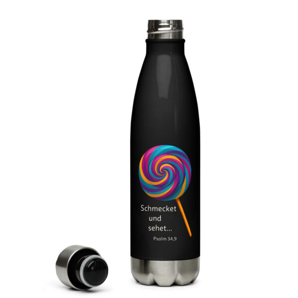 Trinkflasche „Schmecket und sehet…“ | Psalm 34,9 | 500ml Edelstahl
