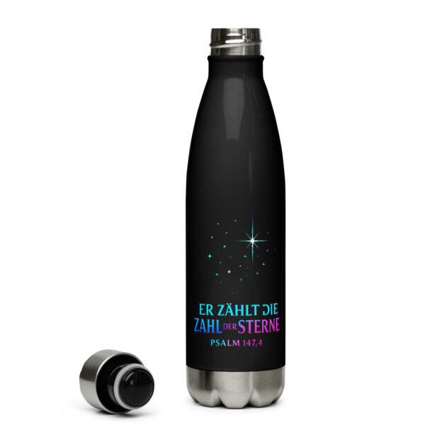 Trinkflasche „Er zählt die Sterne“ | Psalm 147,4 | Edelstahl 500ml – Bild 2