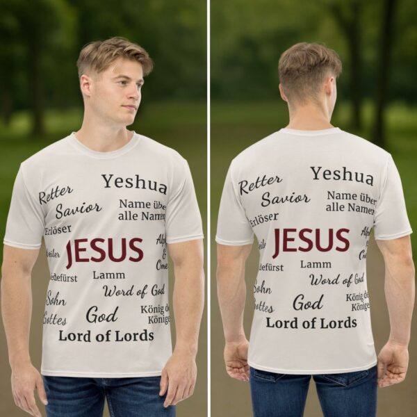 JESUS All-Over T-Shirt – Dein Glaube sichtbar getragen | Premium Unisex Shirt