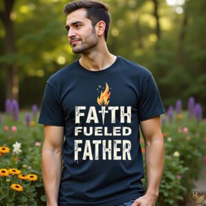 FAITH FUELED FATHER – Christliches Vatertags T-Shirt