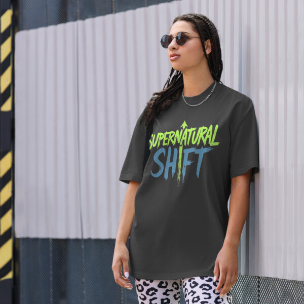 Supernatural Shift – Oversize T-Shirt | Revival Edition | Faded Black & Khaki