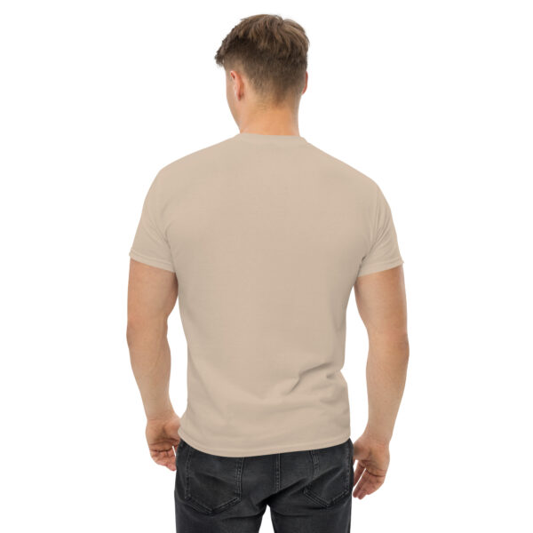 Faith Moves Mountains Unisex T-Shirt für Männer | Sand & Military Green – Bild 2