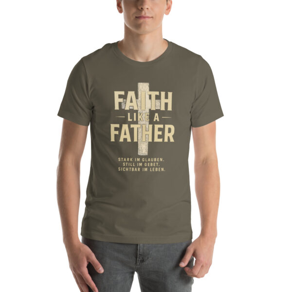 Faith Like a Father – Glaube, der trägt | Bella + Canvas 3001 – Bild 3