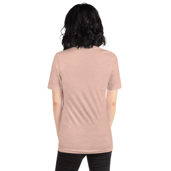 Chosen. Loved. Enough. Frauen T-Shirt | Bella + Canvas 3001 Heather Prism Peach & Soft Cream – Bild 2