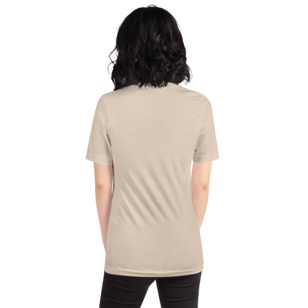 Chosen. Loved. Enough. Frauen T-Shirt | Bella + Canvas 3001 Heather Prism Peach & Soft Cream – Bild 4
