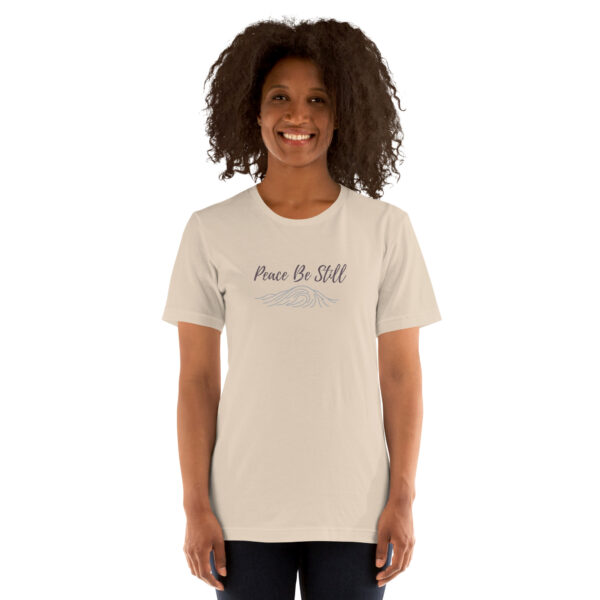 Peace Be Still Frauen T-Shirt | Bella + Canvas 3001 Soft Cream & Soft Pink