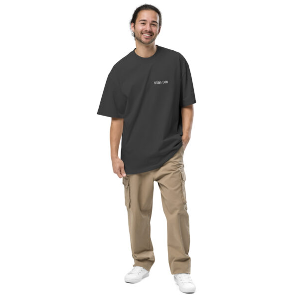 Rising Lion Oversized T-Shirt – Faded Black | Limited Edition | Vorder- & Rückprint – Bild 2