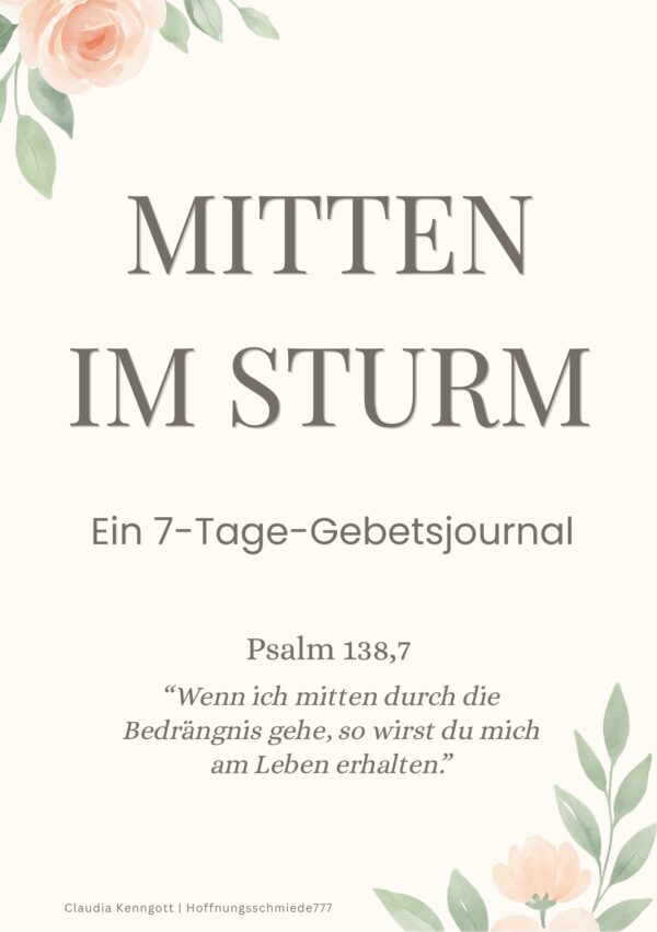 7-Tage-Gebetsjournal | Mitten im Sturm (PDF, DIN A5)