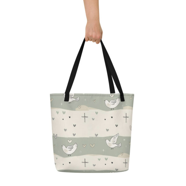 Faith Hope Love Shopping Bag – „Glaube, Hoffnung, Liebe“ 1. Korinther 13,13 – Bild 4