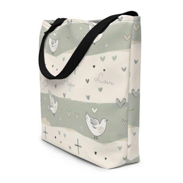 Faith Hope Love Shopping Bag – „Glaube, Hoffnung, Liebe“ 1. Korinther 13,13 – Bild 3