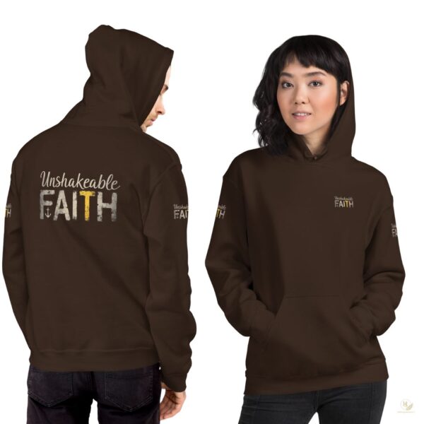 Unshakeable Faith Hoodie - Christlicher Hoodie mit Ärmelprint