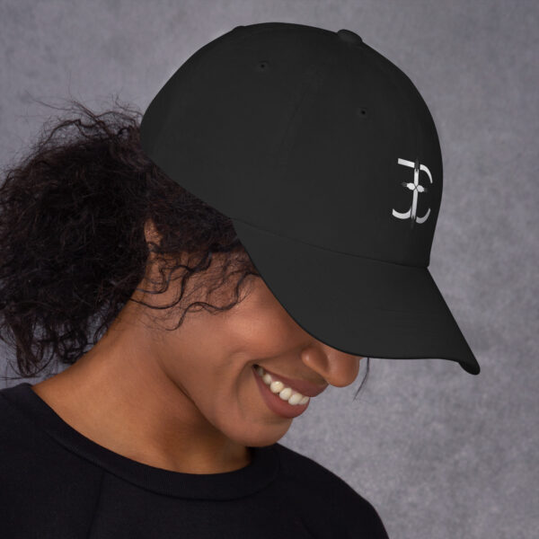 Jesus Christus JC Cap - Christliche Dad Cap in Schwarz oder Navy mit Monogramm – Bild 3