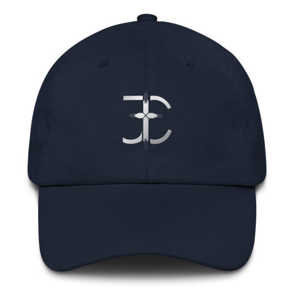 Jesus Christus JC Cap - Christliche Dad Cap in Schwarz oder Navy mit Monogramm – Bild 7