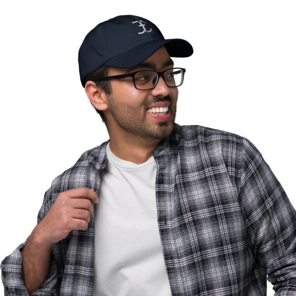 Jesus Christus JC Cap - Christliche Dad Cap in Schwarz oder Navy mit Monogramm – Bild 4