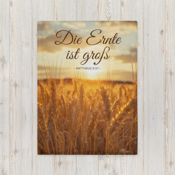 Erntedecke - Die Ernte ist groß | Matthäus 9,37 – Bild 4