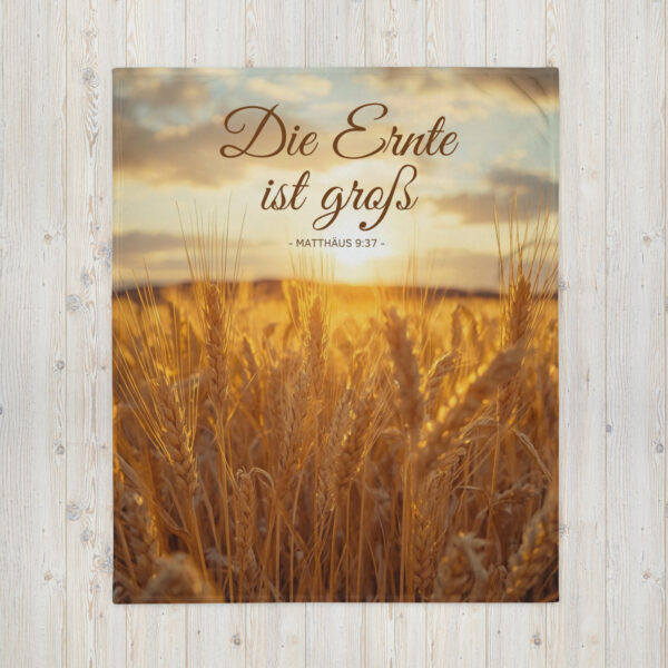 Erntedecke - Die Ernte ist groß | Matthäus 9,37 – Bild 5
