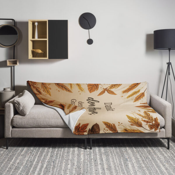 Psalm 107 Kuscheldecke - Dankt dem Herrn im Herbst – Bild 2