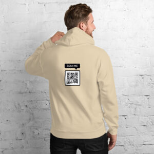 Evangelistischer QR-Code Hoodie Unisex mit "Jesus liebt dich"