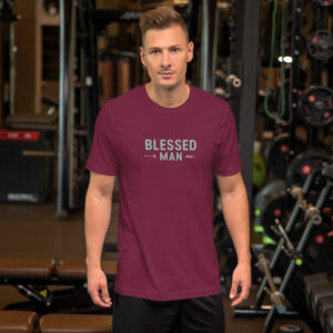 Blessed Man T-Shirt – Bella + Canvas 3001 Shirt für Männer mit Verheißung