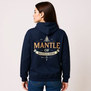 Mantle of Righteousness Unisex Hoodie - Gekleidet in Gerechtigkeit Gottes (Backprint)
