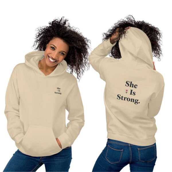 She Is Strong Hoodie Unisex - Stärke & Würde inspiriert von Sprüche 31