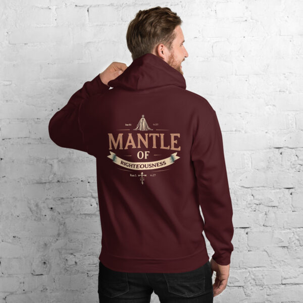Mantle of Righteousness Unisex Hoodie - Gekleidet in Gerechtigkeit Gottes (Backprint) – Bild 4