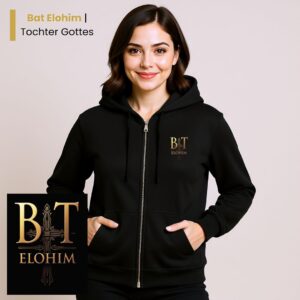 Bat Elohim - Tochter Gottes | Unisex Heavy Blend Zip Hoodie (Front Print)