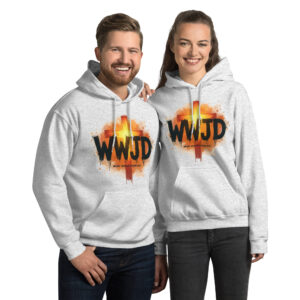 Unisex Hoodie „WWJD - What Would Jesus Do?“